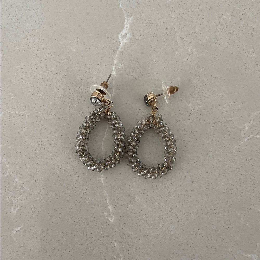Elegant Silver and Gold Hoop Earrings